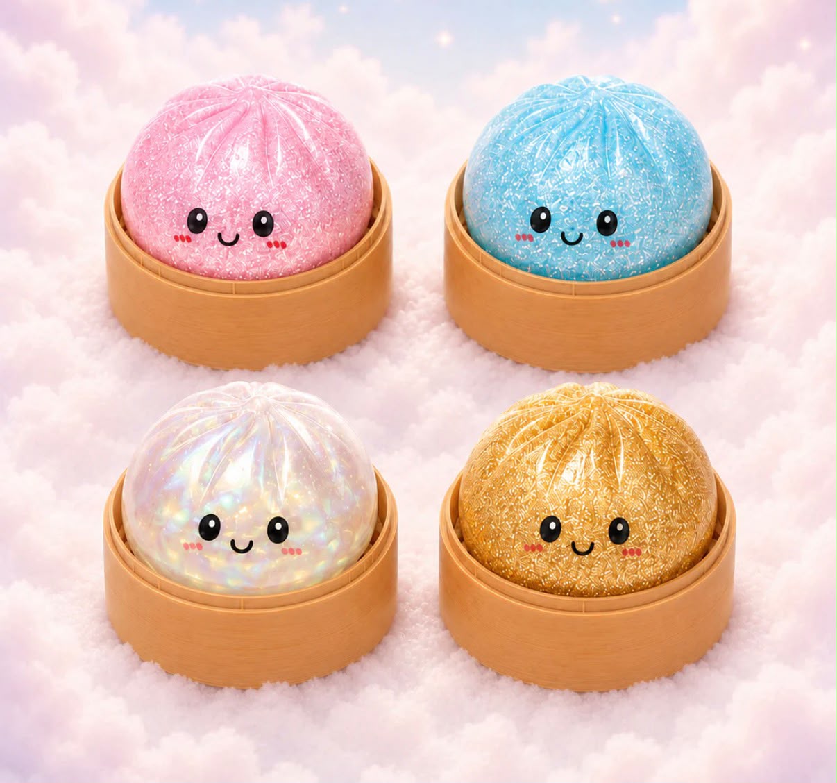 Dumpling Squishy Bites - 1 Stück Mystery Box